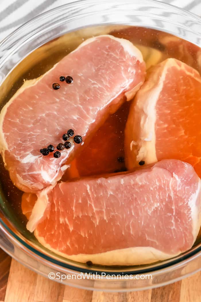 Pork Chops in a brine