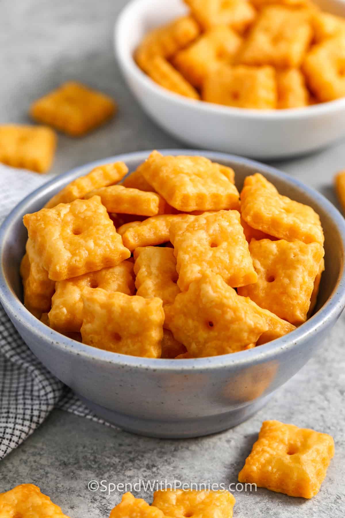 bowls of Homemade Cheez-Its