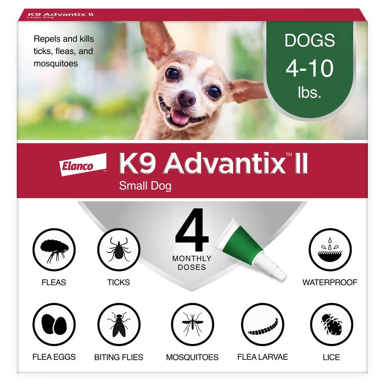 K9 Advantix II Flea & Tick Spot Treatment for Dogs