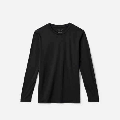 Unbound Merino Long Sleeve Merino Crew Black