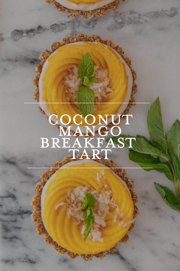 Coconut Mango Breakfast Tart