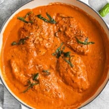 pot of Creamy Tomato Chicken Skillet