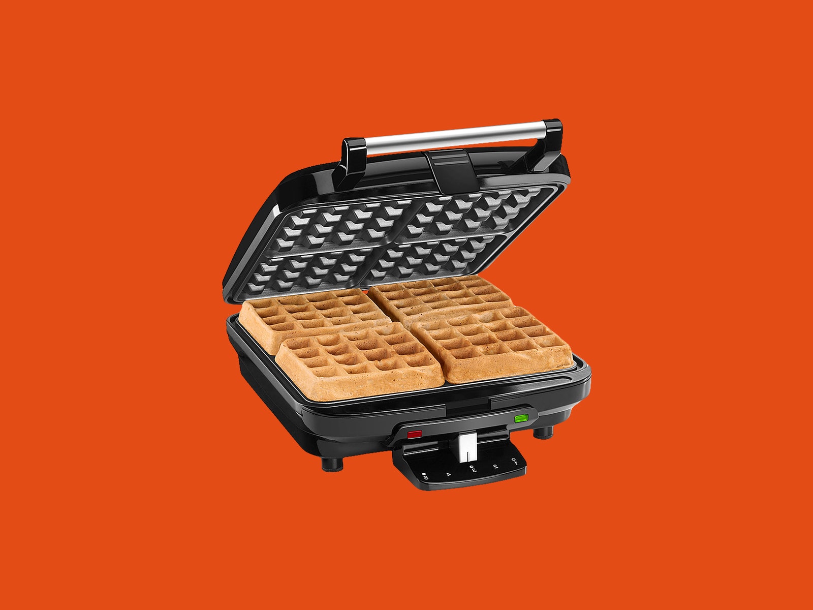 Cuisinart Waffle Maker WAF150 with waffles inside