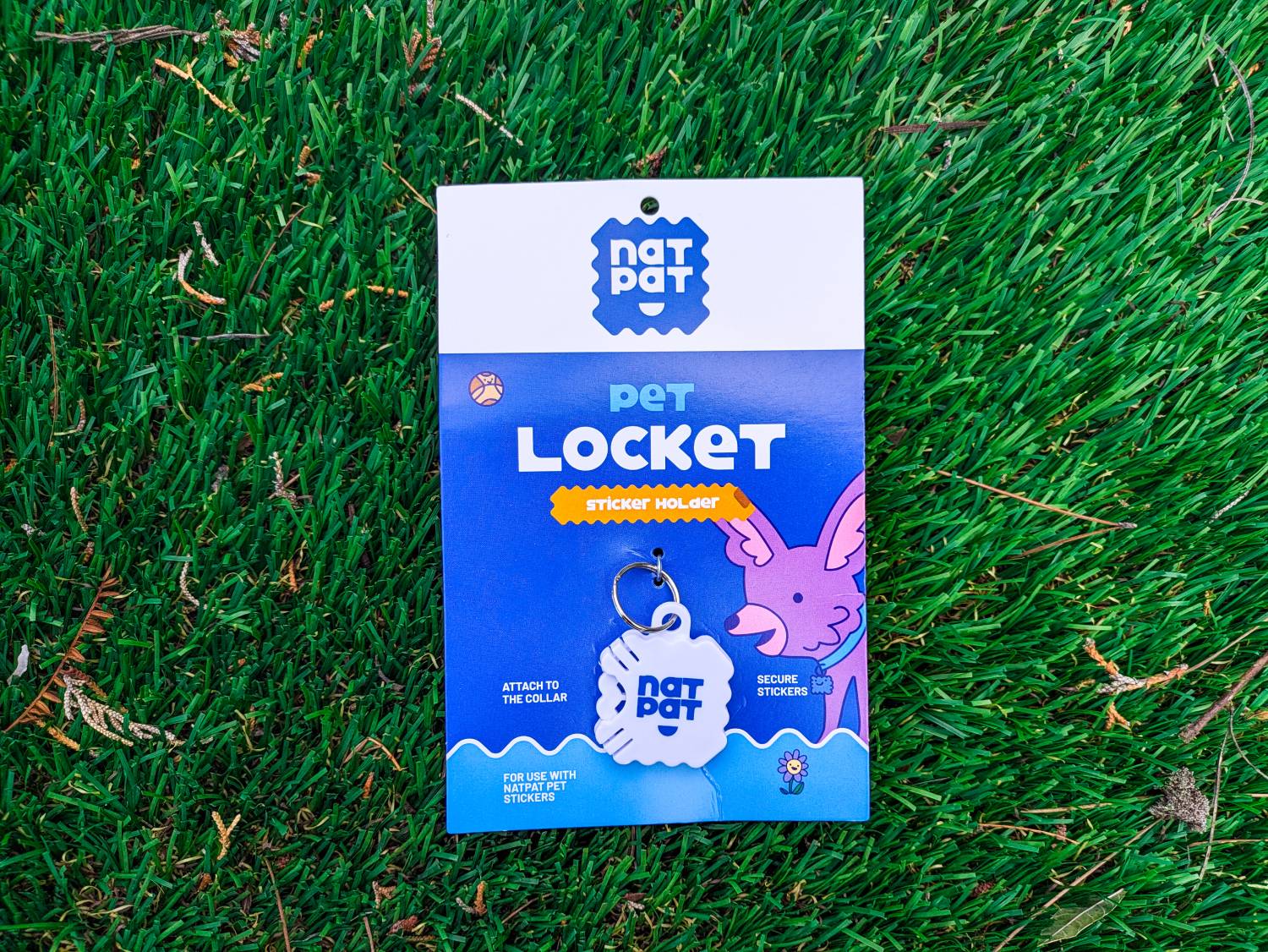 NATPAT Review - Pet Locket on grass